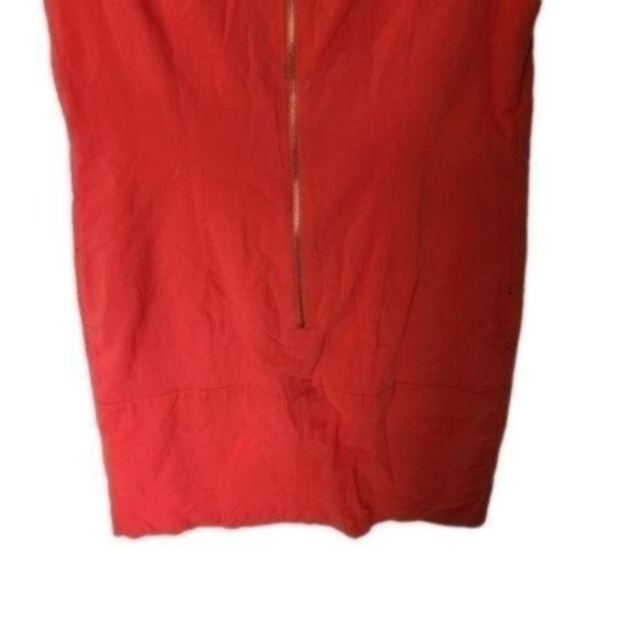 Studio One Sleeveless Crew Neckline Shift Dress Orange size‎ 8 Cotton - Picture 11 of 12